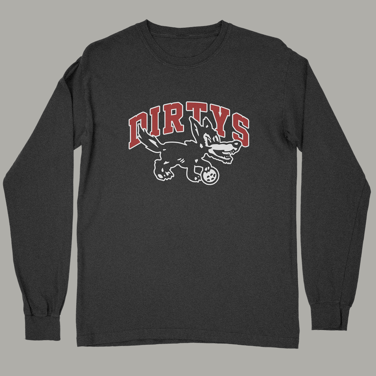 Devil Dog LS Charcoal/Heather