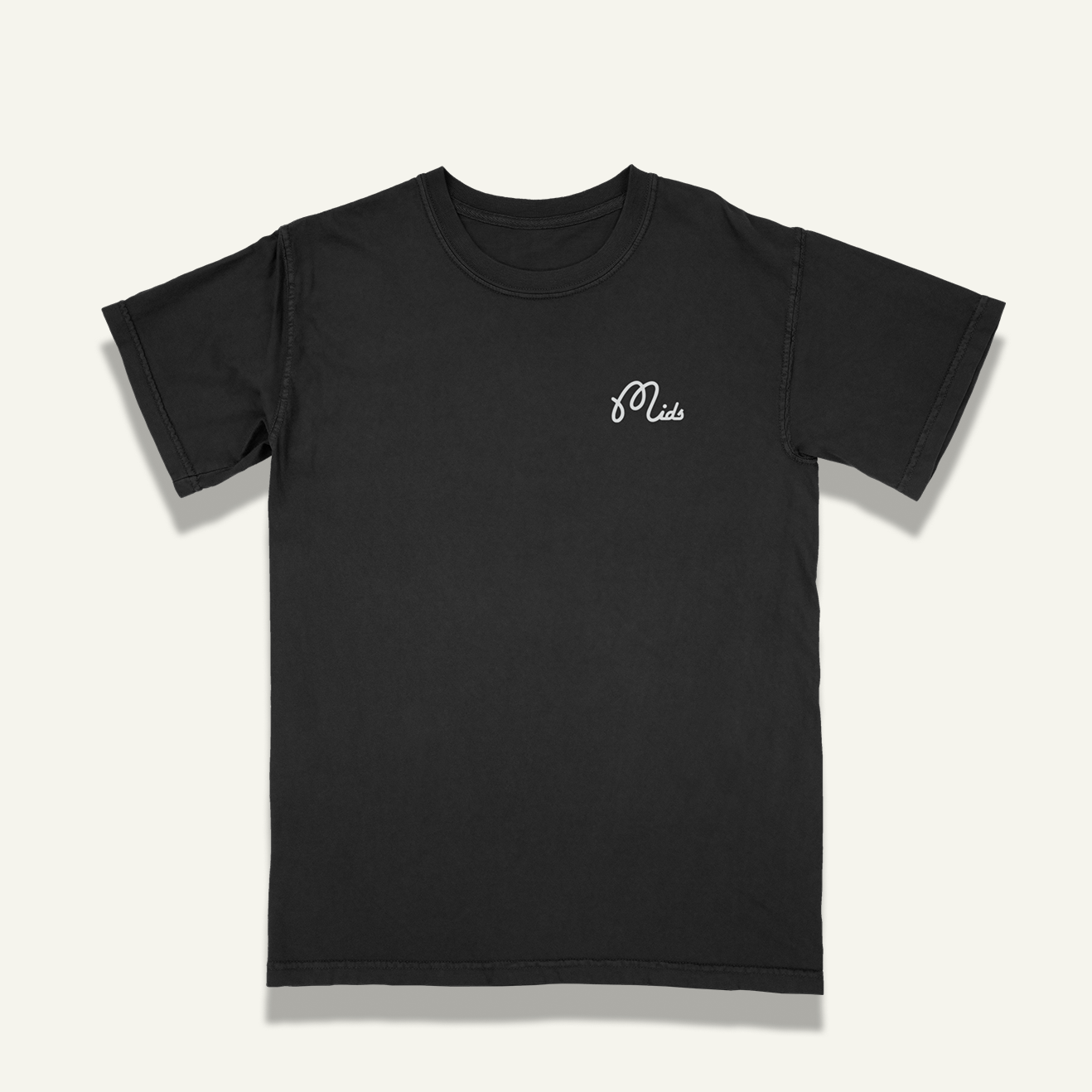 Mids Script Tee Black