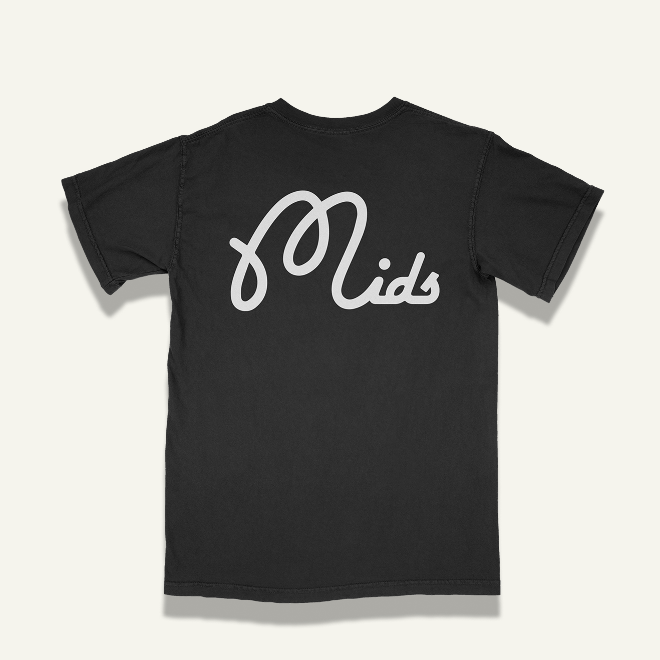 Mids Script Tee Black