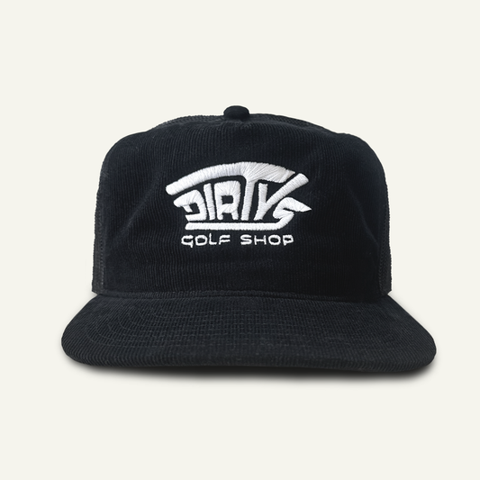 Stretchy Font Cord Trucker Cap